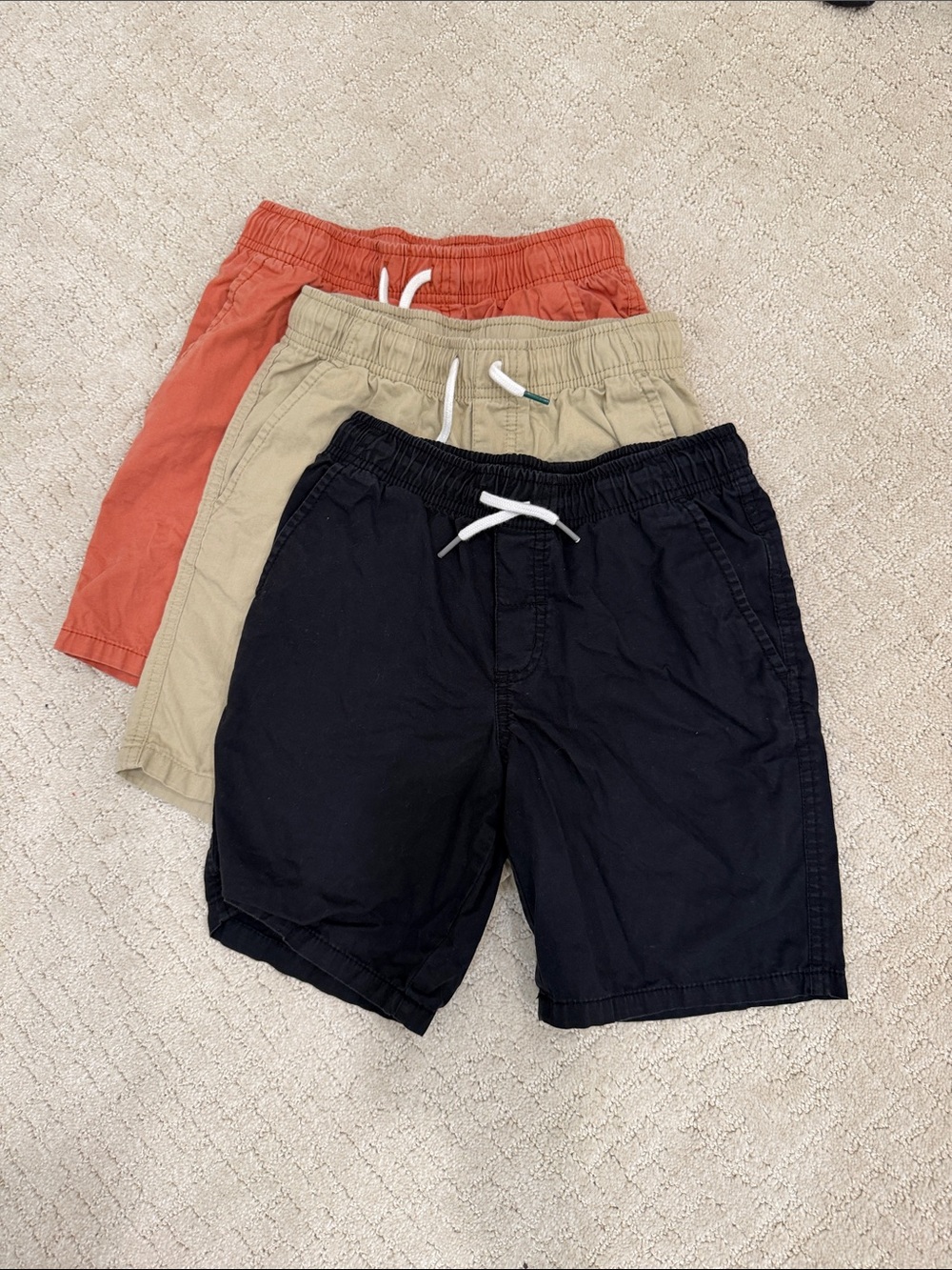 Cat & Jack Kids Pull-On Shorts - Black, Tan, Rust